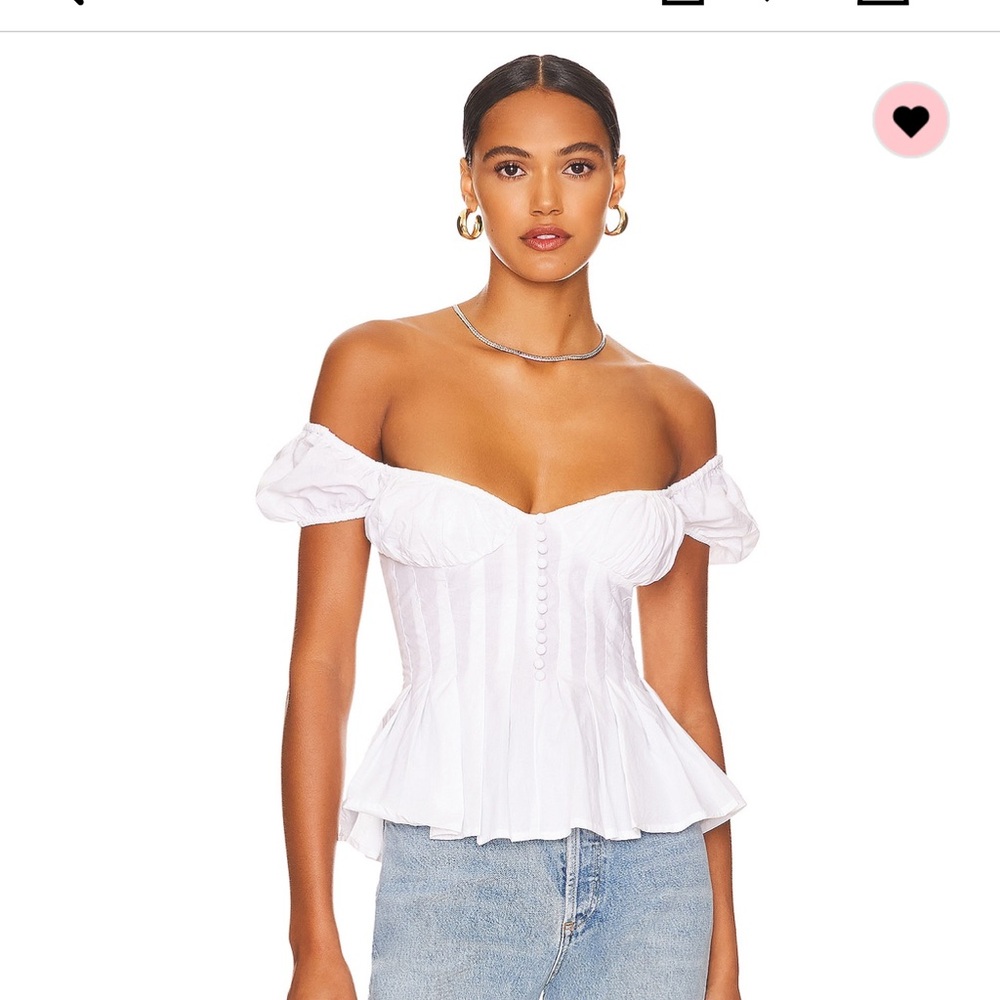 Bardot White Top